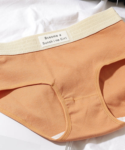 【5枚セット】配色 バンド リブ ショーツ