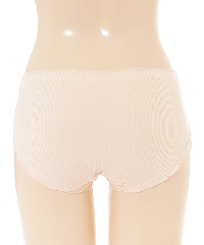 【5枚セット】配色 メロウ リボン ワンポイント ショーツ