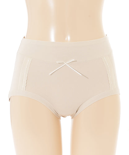 【7枚セット】ソリッドカラー リボン ボーイズレッグ ショーツ