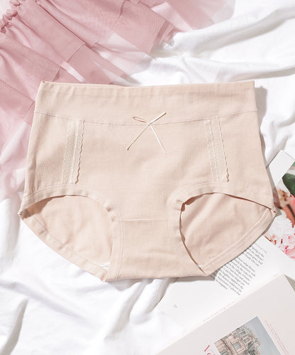 【7枚セット】ソリッドカラー リボン ボーイズレッグ ショーツ