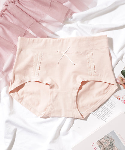 【7枚セット】ソリッドカラー リボン ボーイズレッグ ショーツ