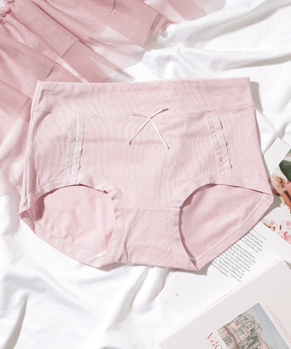 【7枚セット】ソリッドカラー リボン ボーイズレッグ ショーツ
