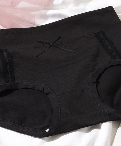 【7枚セット】ソリッドカラー リボン ボーイズレッグ ショーツ