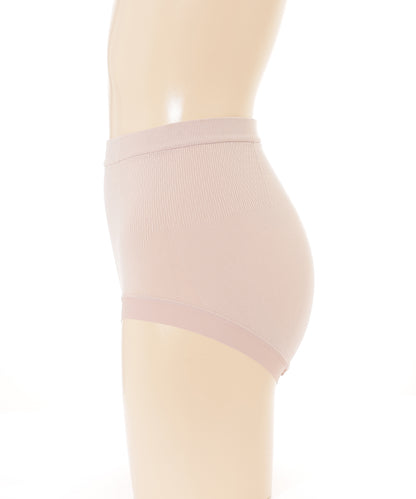 【5枚セット】ソリッドカラー ハイウエスト 3D ヒップ ショーツ