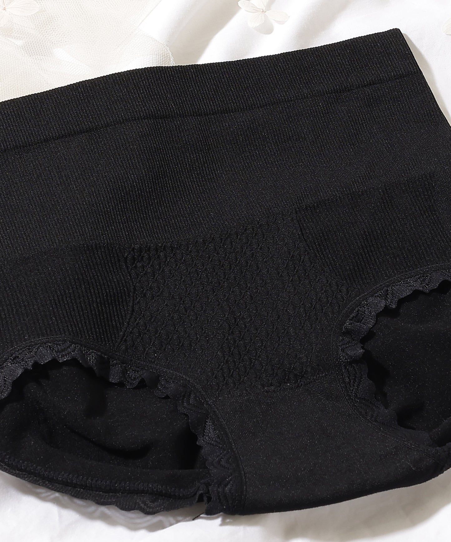 【6枚セット】ソリッドカラー ベーシック ハイウエスト ショーツ