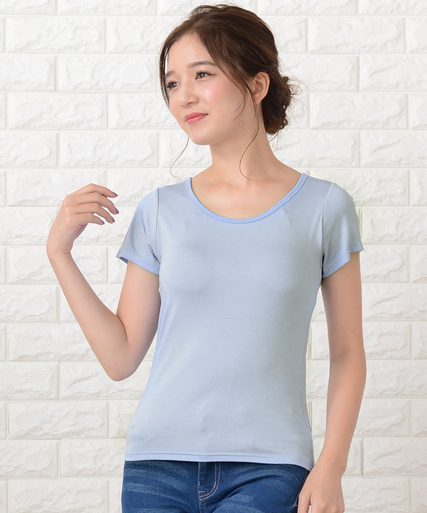 カップ付き半袖Tシャツ トップスインナー