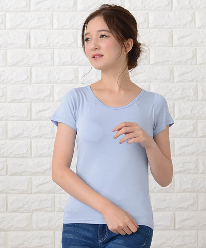 カップ付き半袖Tシャツ トップスインナー