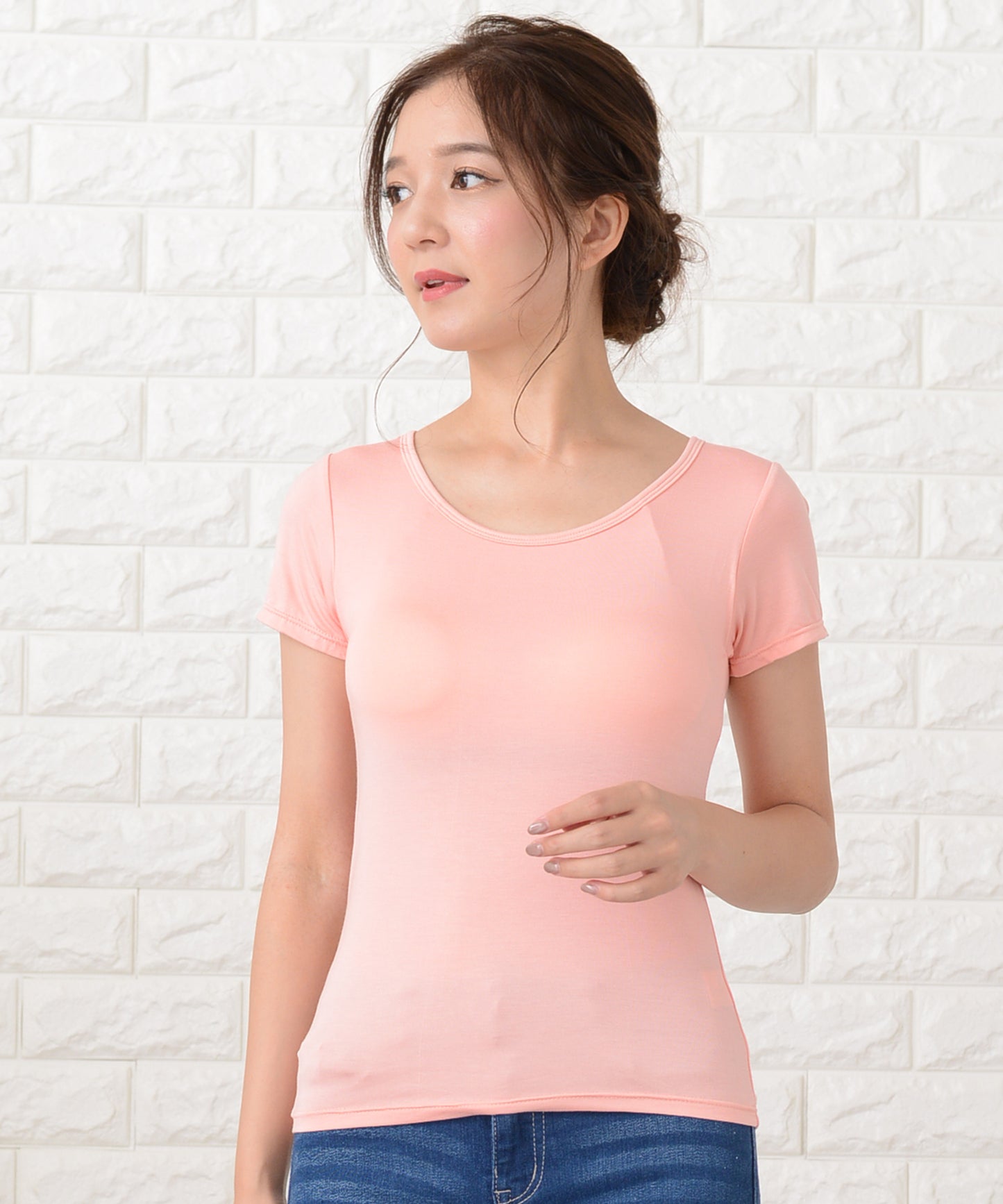 カップ付き半袖Tシャツ トップスインナー