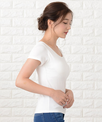 カップ付き半袖Tシャツ トップスインナー
