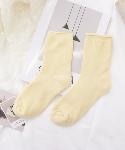 【10足セット】裏起毛ショート丈無地あったかソックス