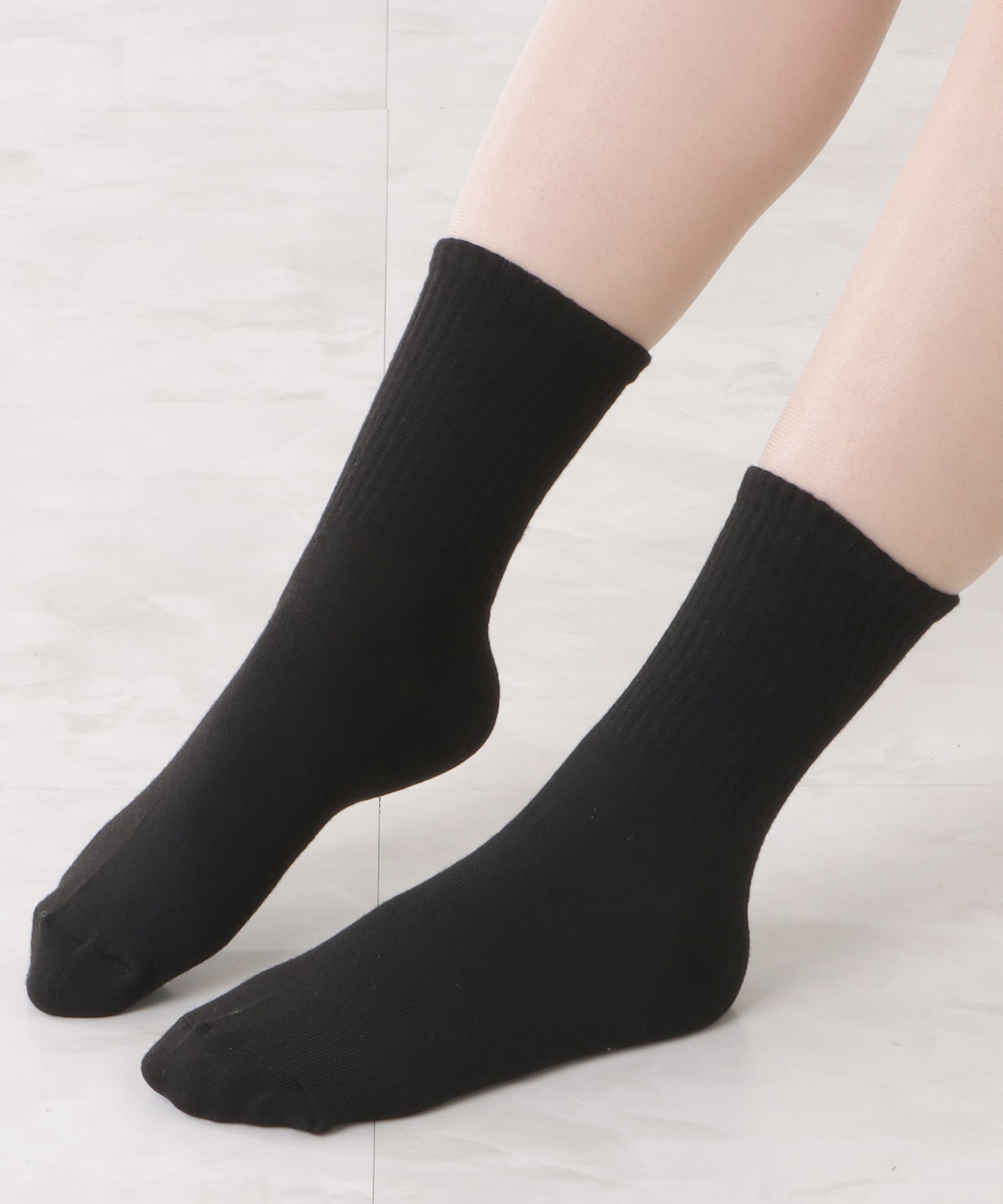 【10足セット】ショート丈リブライン配色ソックス