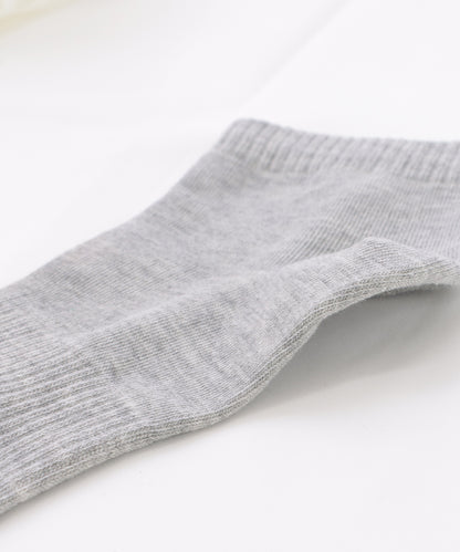 【10足セット】ベーシックコットン無地ショート丈ソックス