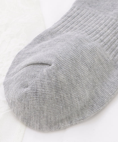 【10足セット】ベーシックコットン無地ショート丈ソックス