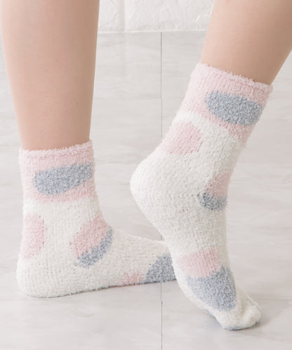 【10足セット】猫足デザインふわもちルームソックス