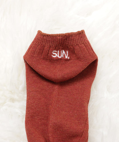 【7色組】ワンポイント刺繍スニーカーソックスセット
