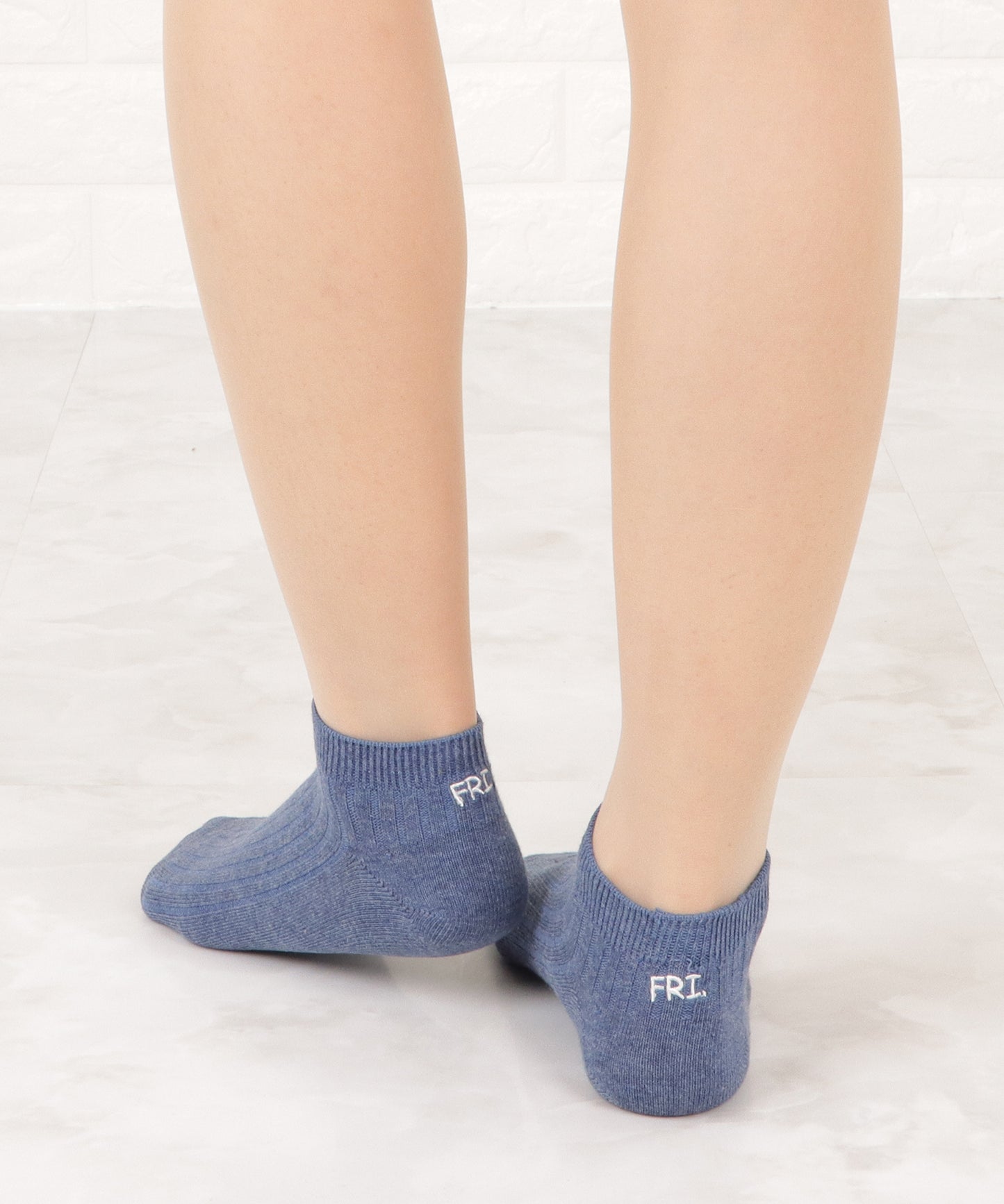 【7色組】ワンポイント刺繍スニーカーソックスセット