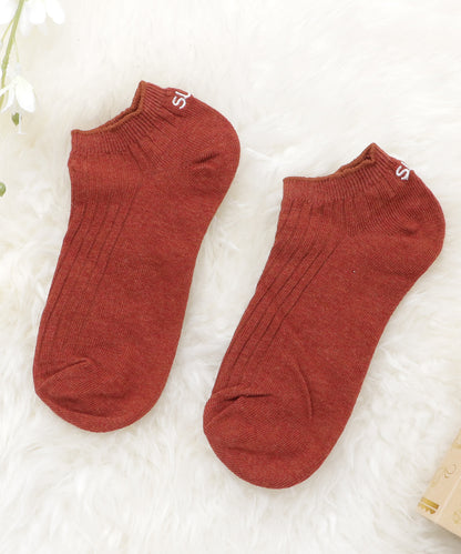 【7色組】ワンポイント刺繍スニーカーソックスセット