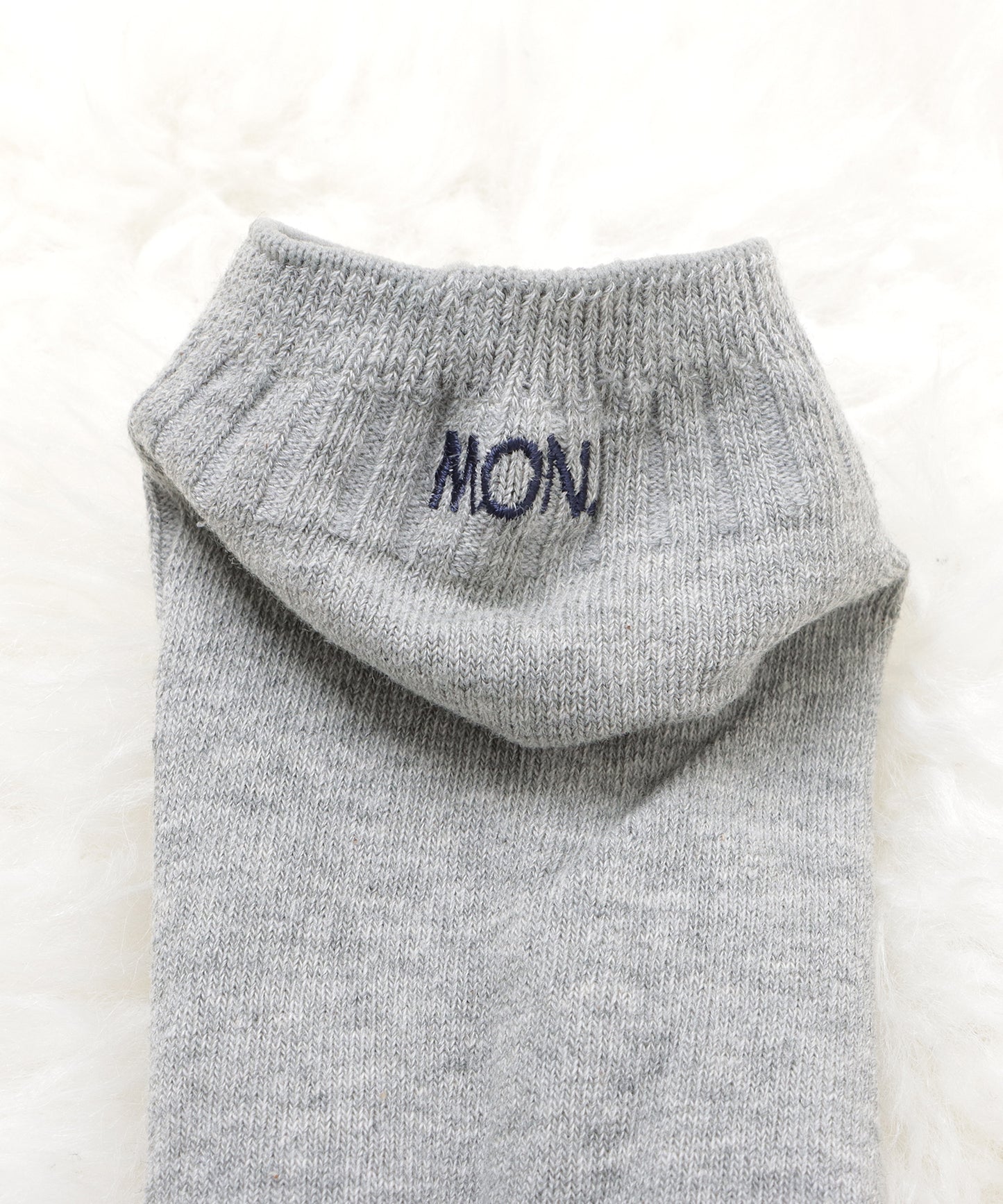 【7色組】ワンポイント刺繍スニーカーソックスセット