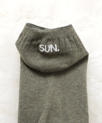 【7色組】ワンポイント刺繍スニーカーソックスセット