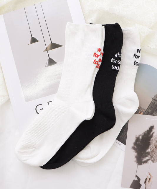 【3足セット】バックロゴショート丈ベーシックソックス
