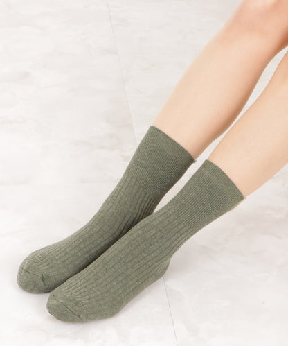 【5色組】タグデザインクルーソックスセット