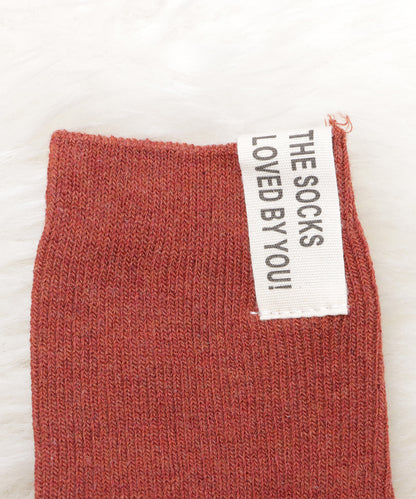 【5色組】タグデザインクルーソックスセット