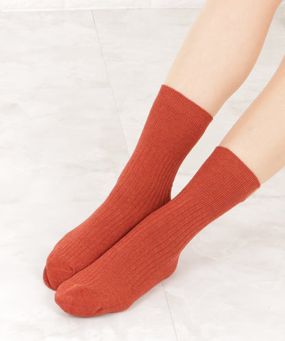 【5色組】タグデザインクルーソックスセット