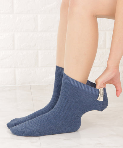 【5色組】タグデザインクルーソックスセット