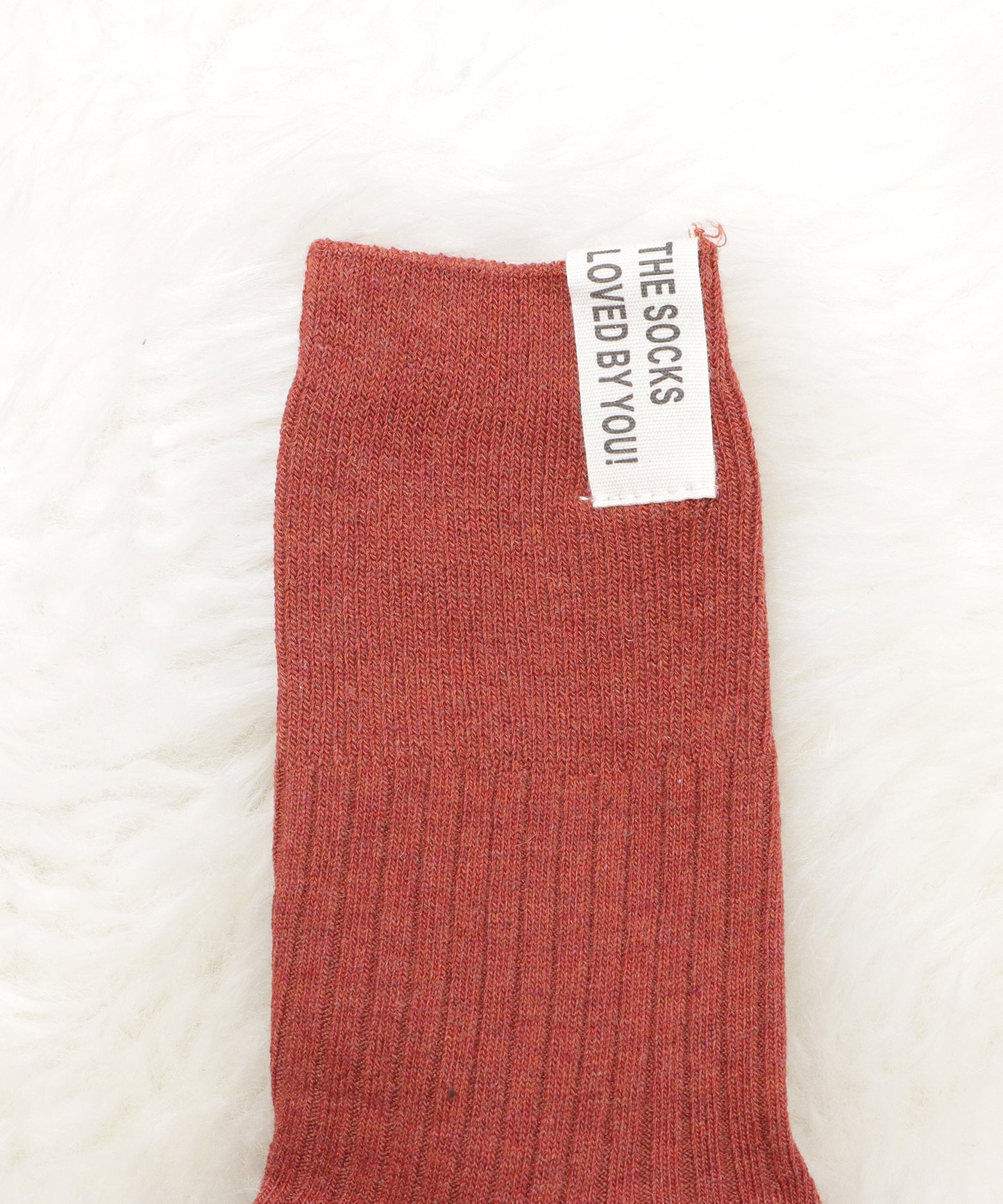 【5色組】タグデザインクルーソックスセット