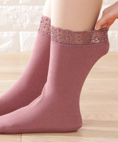 【8足セット】レースドッキングベーシックカラーソックス