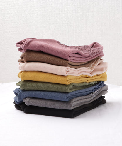 【8足セット】レースドッキングベーシックカラーソックス