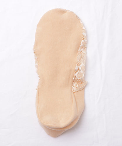 【4足セット】花柄レースカバーソックス