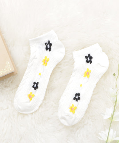 【5色組】花柄ショートソックスセット