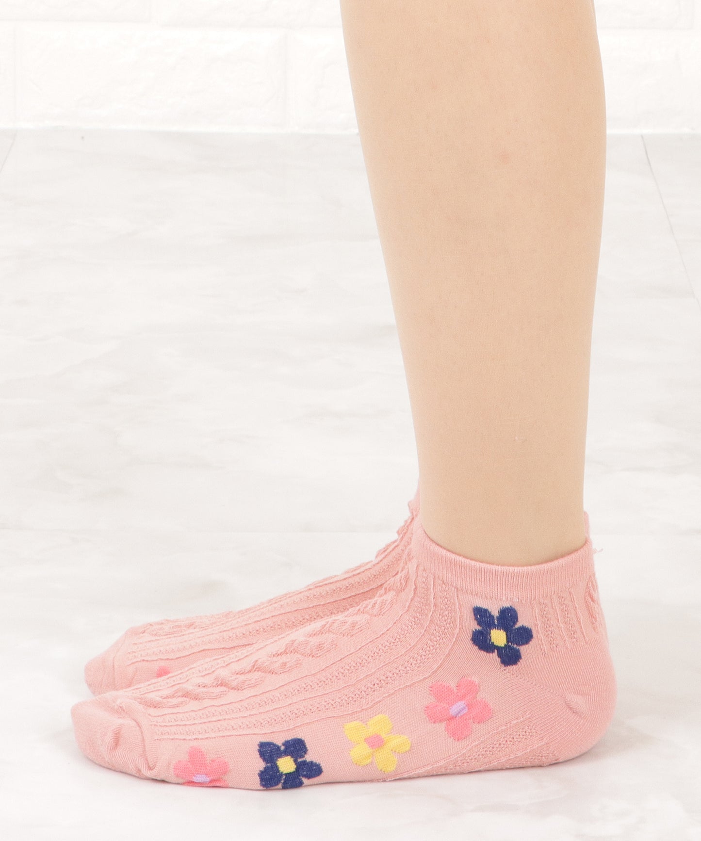 【5色組】花柄ショートソックスセット