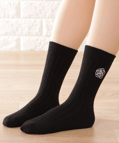 【4足セット】モノトーン配色リブソックス