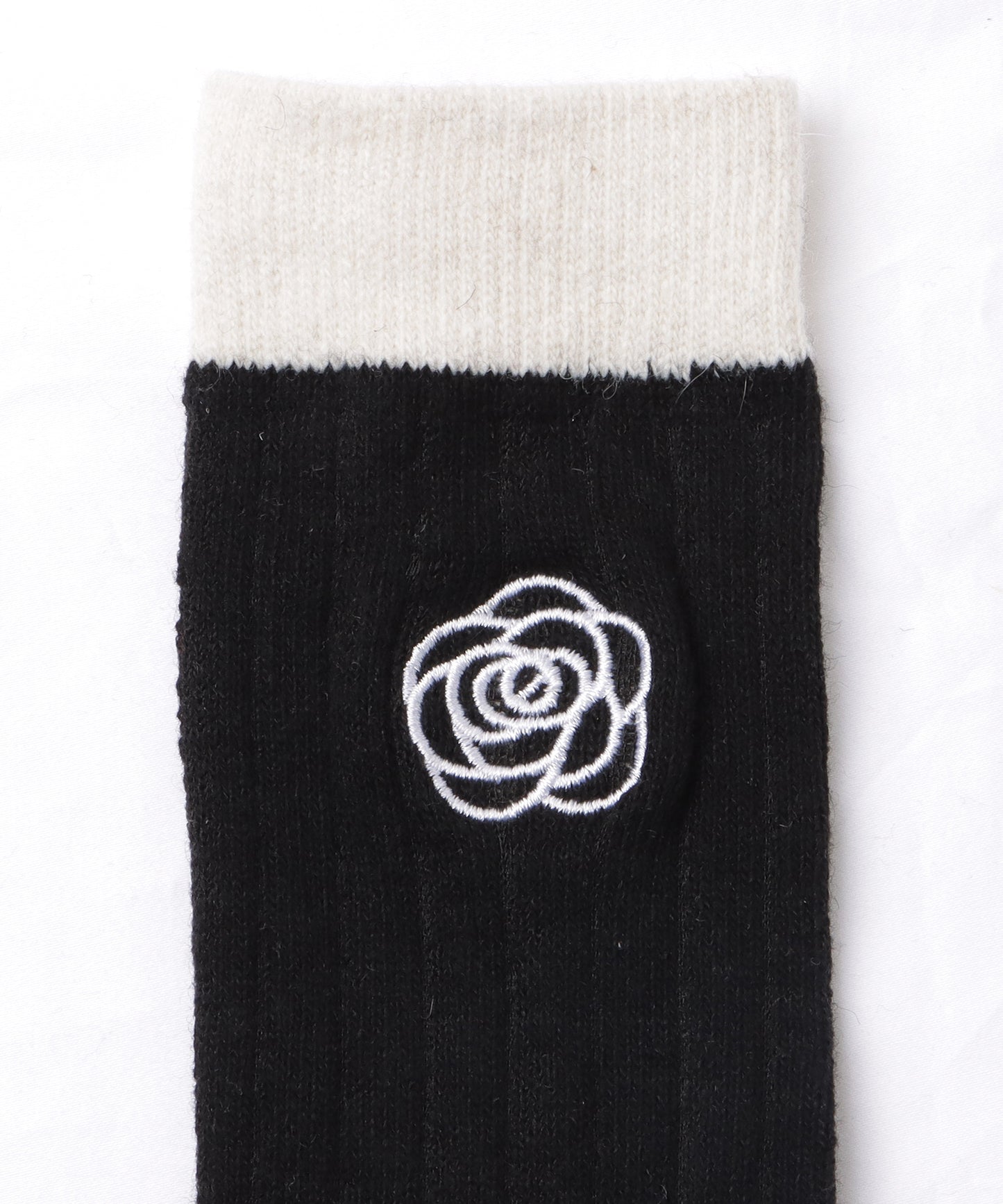 【4足セット】モノトーン配色リブソックス