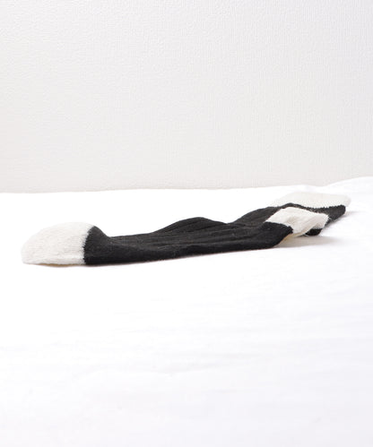 【4足セット】モノトーン配色リブソックス