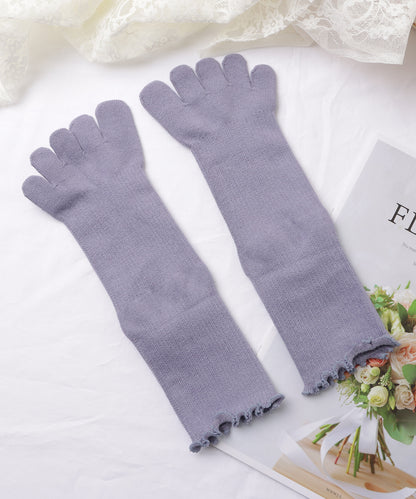 【5足セット】メロウフリル5本指カラーソックス