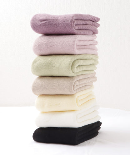 【7足セット】カシミヤタッチあったかルームソックス