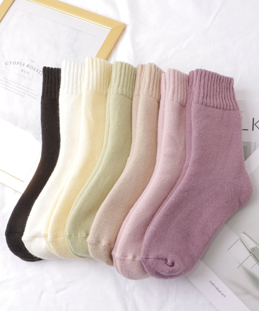 【7足セット】カシミヤタッチあったかルームソックス