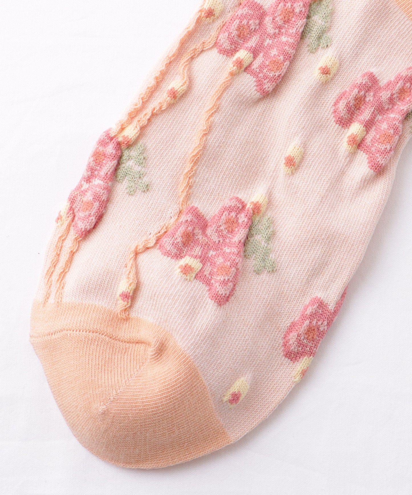 【10足セット】 レトロ 立体 フラワー レリーフ クルー丈 ソックス