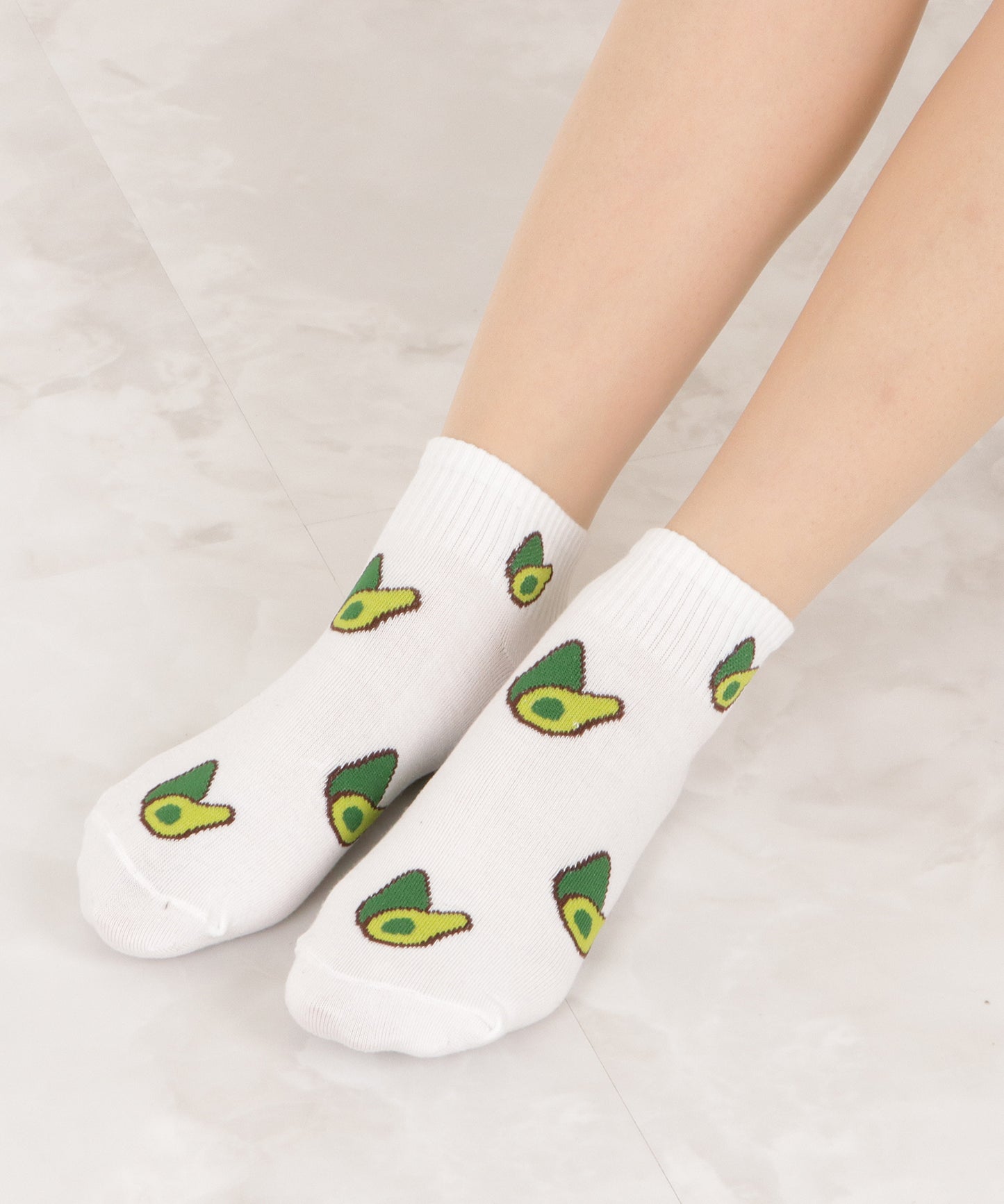 【5色組】アボカド柄ショートソックスセット