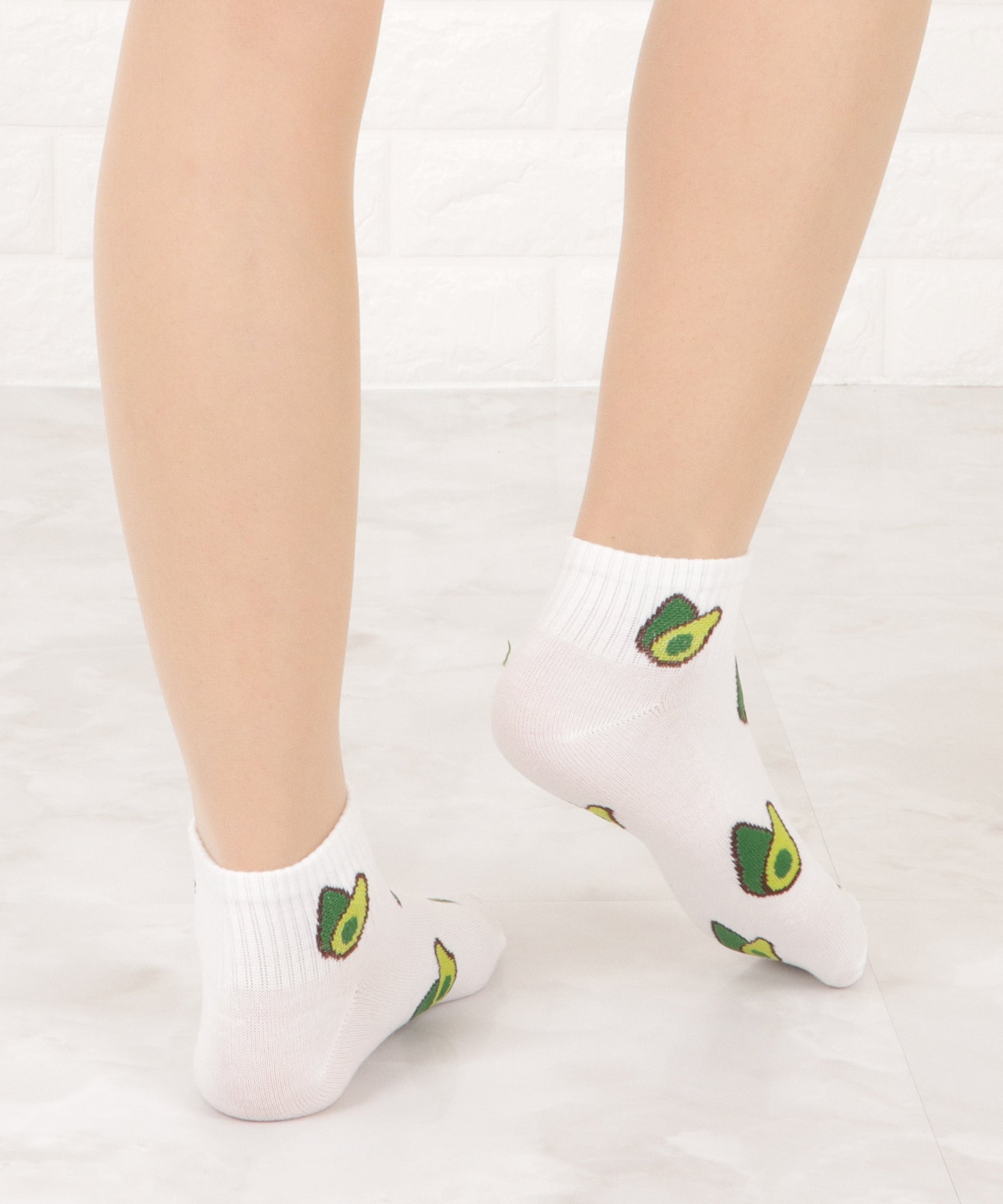 【5色組】アボカド柄ショートソックスセット