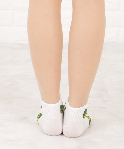 【5色組】アボカド柄ショートソックスセット