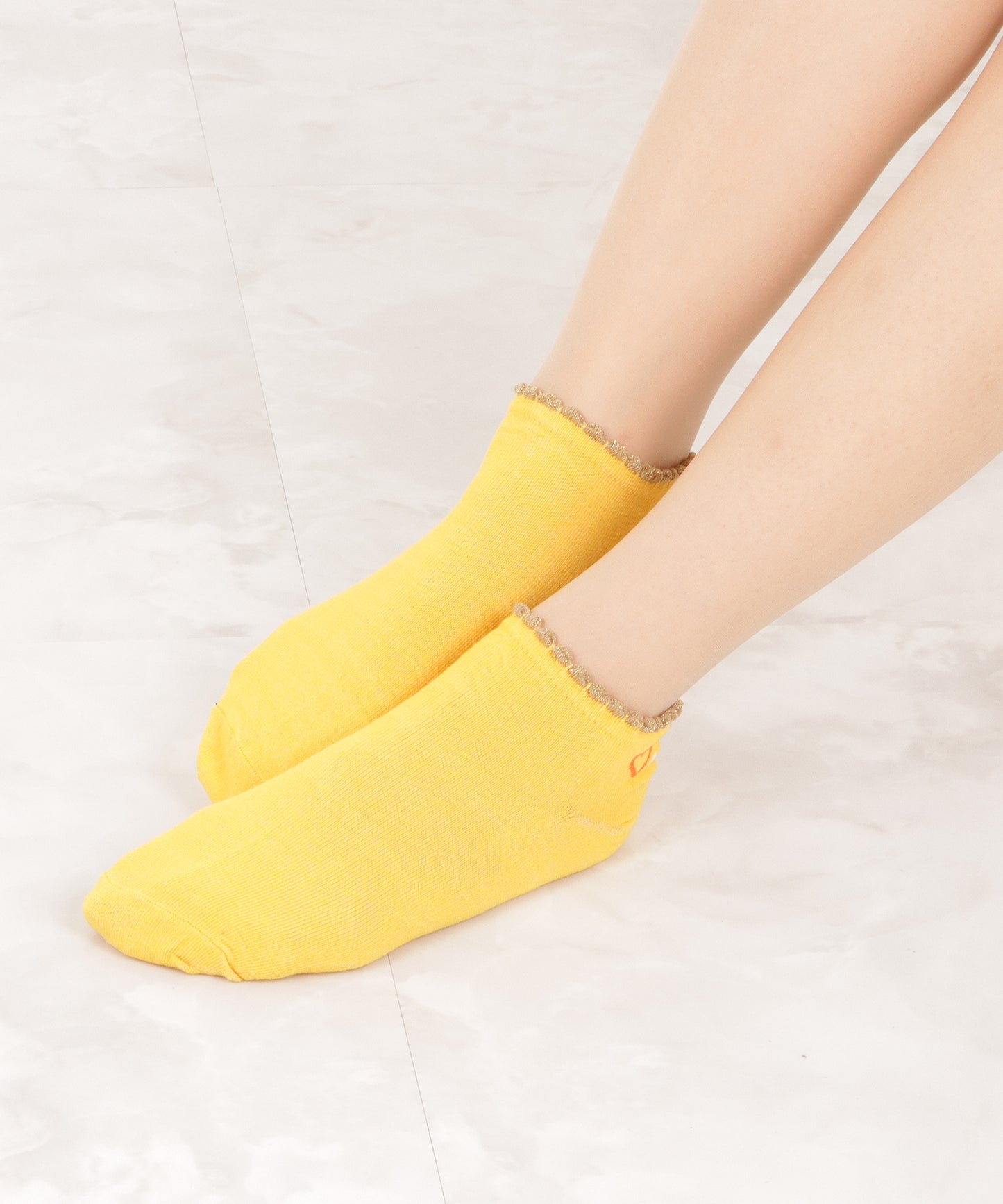 【5足セット】ハートワンポイントくるぶしソックス