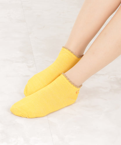 【5足セット】ハートワンポイントくるぶしソックス