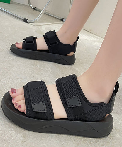 ダブルベルト厚底サンダル