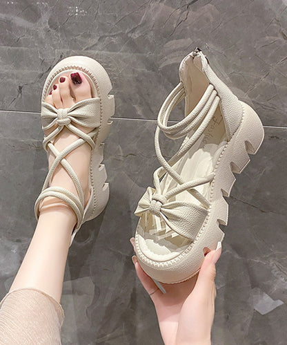 ナロー ストラップ ハイカット 厚底 コンフォート サンダル