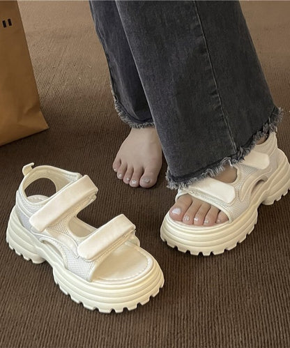 ベルクロ バンド 厚底 スポーツ サンダル