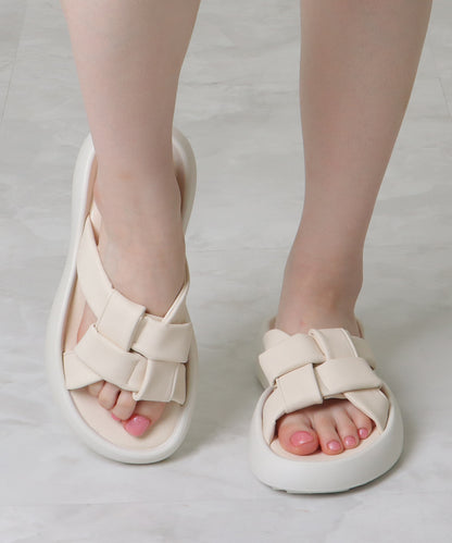 メッシュ ベルト 厚底 コンフォートサンダル